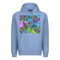 Colony Blue dragonflies Premium Hoodie - TumblerDesignByShophia