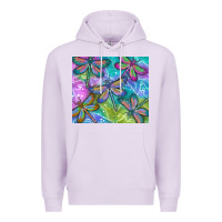 Lilac dragonflies Premium Hoodie - TumblerDesignByShophia
