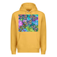 Mustard dragonflies Premium Hoodie - TumblerDesignByShophia