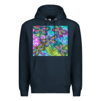 Navy dragonflies Premium Hoodie - TumblerDesignByShophia