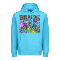 Ocean Blue dragonflies Premium Hoodie - TumblerDesignByShophia