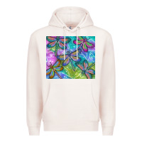 Pale Pink dragonflies Premium Hoodie - TumblerDesignByShophia