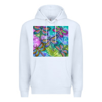 White dragonflies Premium Hoodie - TumblerDesignByShophia