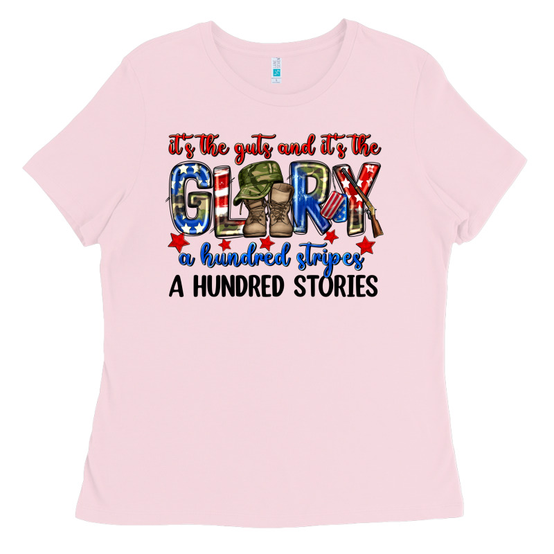 It's The Guts And It's The Glory A Hundred Stripes Ladies Tee by Neo Western | Teevron