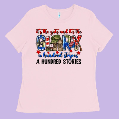 It's The Guts And It's The Glory A Hundred Stripes Ladies Tee Designed By Neo Western