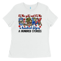 White It's the guts and it's the glory a hundred stripes Ladies Tee - Neo Western