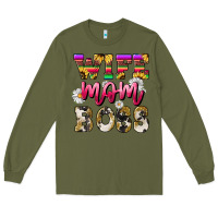 Army Green wife mom boss daisy Long Sleeve Tee - NancyCooperArtShop