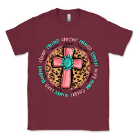 Burgundy love myself cross Classic Tee - MaliasSmallBusiness