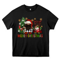 Black merry christmas buffalo afro gnomies Heavy Core Tee - FaDigitalArtStudio