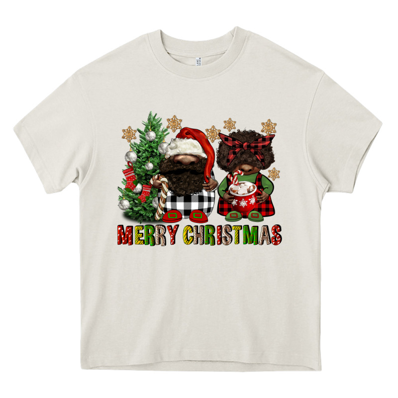 Merry Christmas Buffalo Afro Gnomies Heavy Core Tee by FaDigitalArtStudio | Teevron