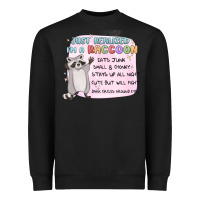 Black just realized im a raccoon Heavyweight Sweatshirt - MaliasSmallBusiness