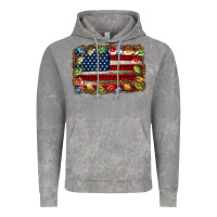 Cloud Rock christmas american flag background Vintage Hoodie - Jasminsmagicworld