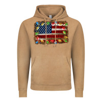 Vintage Camel christmas american flag background Vintage Hoodie - Jasminsmagicworld