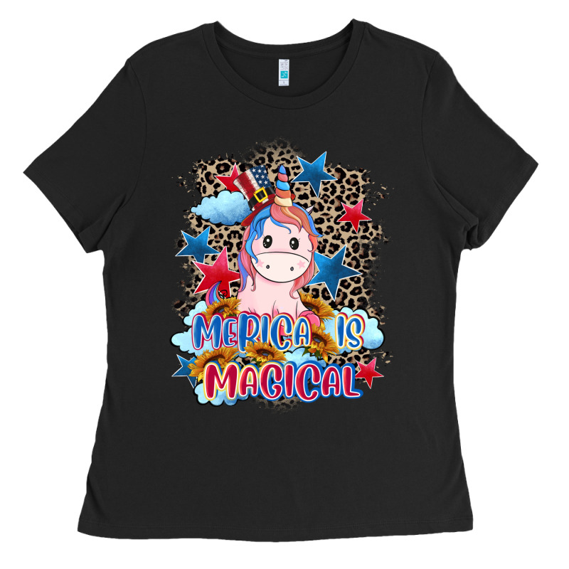 Merica Is Magical 4th Of July Ladies Tee by CowGirlArtShop | Teevron