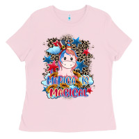 Bubblegum Pink Merica is magical 4th of july Ladies Tee - CowGirlArtShop
