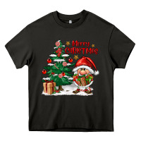 Asphalt merry christmas gnomes Heavy Core Tee - FaDigitalArtStudio