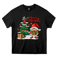 Black merry christmas gnomes Heavy Core Tee - FaDigitalArtStudio
