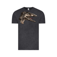 Vintage Black Deinonychus Face Vintage Tee - LillyAllenDesigns