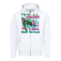 White everyone's journey is different trust the flow Zipper Hoodie - Artiststas