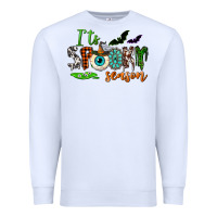 White It's spooky season Premium Sweatshirt - NancyCooperArtShop