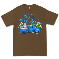 Cacao hello winter with sniwman and  truck Premium Tee - AdoDesignShop