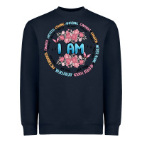 Navy i am inspiration Heavyweight Sweatshirt - MaliasSmallBusiness