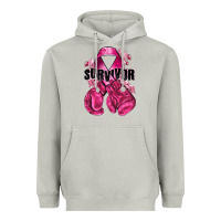 Moon Dust Survivor Breast Cancer with boxing gloves Heavyweight Hoodie - NancyCooperArtShop