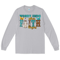 Moon Dust worry ends when faith begins Long Sleeve Tee - NancyCooperArtShop