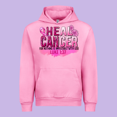Heal Cancer For Nothing Is Impossible Urban Hoodie Designed By Fadigitalartstudio