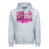 Heather Grey Heal Cancer for nothing is impossible Urban Hoodie - FaDigitalArtStudio