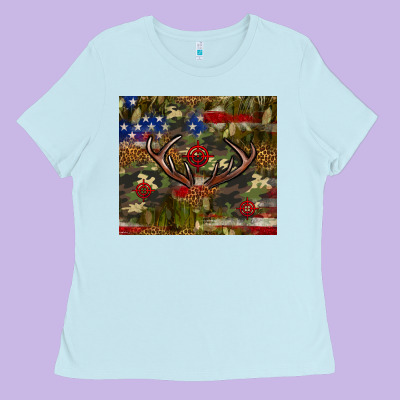 Hunting Leopard Usa Flag Tumbler 4th Of July Ladies Tee Designed By Neo Western