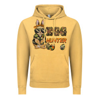 Vintage Mustard easter egg hunter rabbit bunny Vintage Hoodie - BarkalooDesign