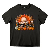 Asphalt Thanksgiving Turkey Pumpkin Blessed Heavy Core Tee - CowhideDigitalArt