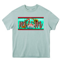 Arona flamingo mom license plate Heavy Core Tee - BarkalooDesign