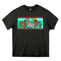 Asphalt flamingo mom license plate Heavy Core Tee - BarkalooDesign