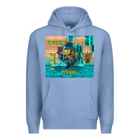 Colony Blue wıshın i was fıshın Premium Hoodie - TumblerDesignByShophia