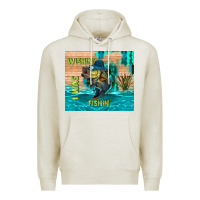 Oatmeal Heather wıshın i was fıshın Premium Hoodie - TumblerDesignByShophia