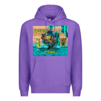 Purple wıshın i was fıshın Premium Hoodie - TumblerDesignByShophia