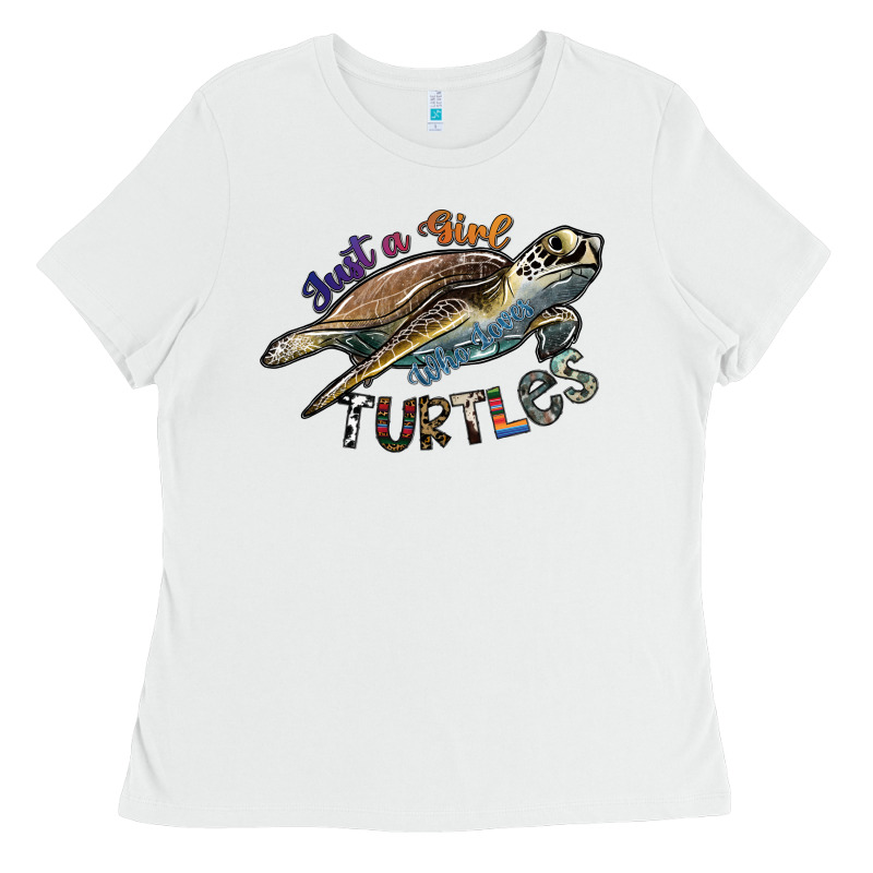 Just A Girl Who Loves Turtles Ladies Tee by SublimationCraftShop | Teevron