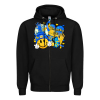 Black retro disco ball the lucky few smile face Zipper Hoodie - Artiststas