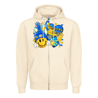 Sandshell retro disco ball the lucky few smile face Zipper Hoodie - Artiststas