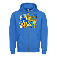 True Royal retro disco ball the lucky few smile face Zipper Hoodie - Artiststas