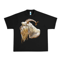 Black kiko goat face Urban Heavy Tee - LillyAllenDesigns