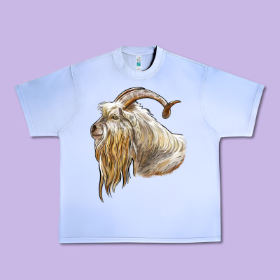Kiko Goat Face Urban Heavy Tee Designed By Lillyallendesigns