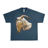 Midnight Navy kiko goat face Urban Heavy Tee - LillyAllenDesigns