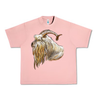 Salmon kiko goat face Urban Heavy Tee - LillyAllenDesigns