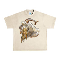 Sandshell kiko goat face Urban Heavy Tee - LillyAllenDesigns