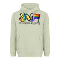 Matcha Peace love equality Heavyweight Hoodie - NancyCooperArtShop