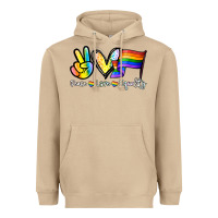 Mushroom Peace love equality Heavyweight Hoodie - NancyCooperArtShop
