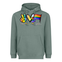 Sage Peace love equality Heavyweight Hoodie - NancyCooperArtShop